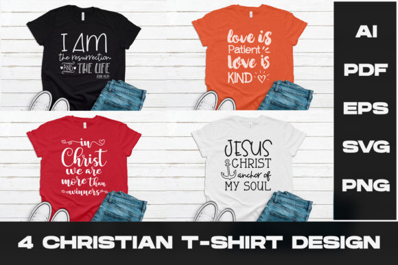 4 Christian T-Shirt Design Graphics Review