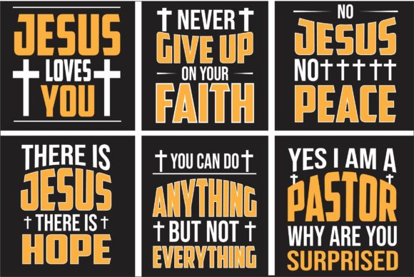 Christian Bundle: Graphics for T-Shirt Designs