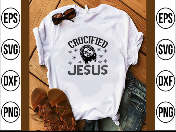Crucified Jesus Graphics for T-Shirt Designs