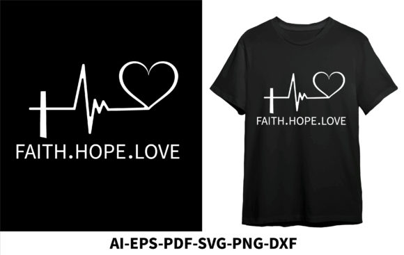 Faith Hope Love Christian T-Shirt Graphics Review