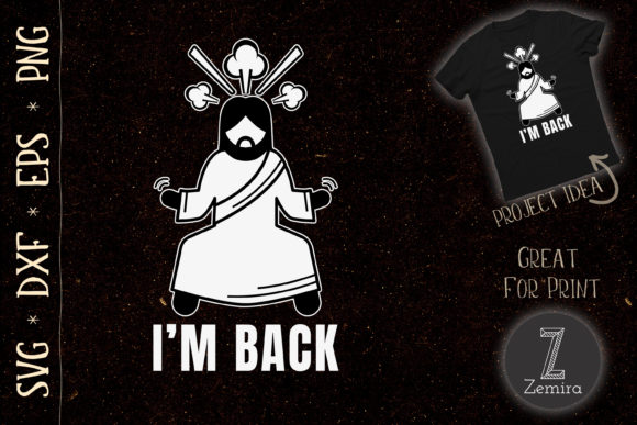 Im Back Funny Jesus Easter Sunday Design Review